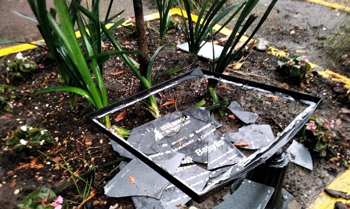 FUERTE REPUDIO A HECHOS DE VANDALISMO EN ESPACIO DE MEMORIA LOCAL
