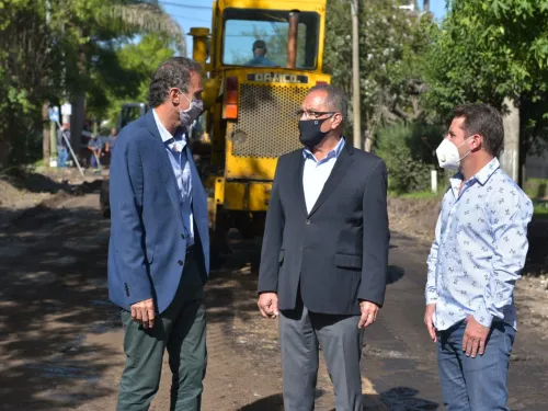 KATOPODIS Y DESCALZO RECORRIERON OBRAS EN ITUZAINGÓ